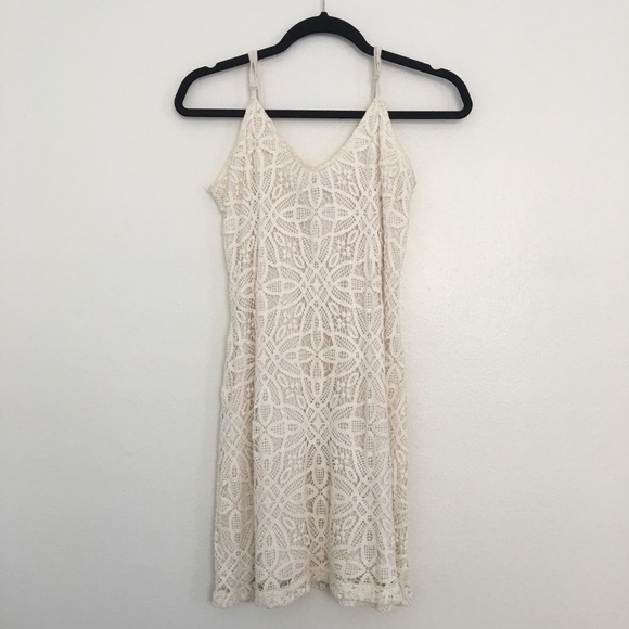 5/48 Dresses & Skirts - 5/48 Crotchet Lace Boho White Dress